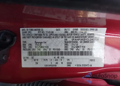 2012 Ford Focus Titanium from USA, damaged, VIN 1FAHP3N21CL242735